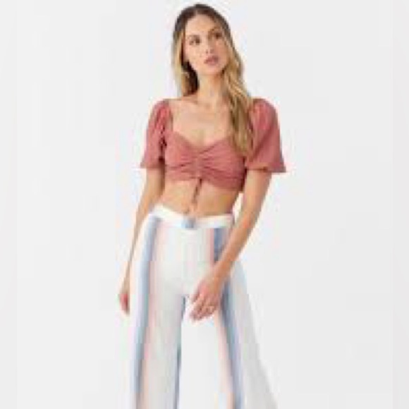 O’NEIL POLLY TEXTURED KNIT CROP TOP - Picture 3 of 4